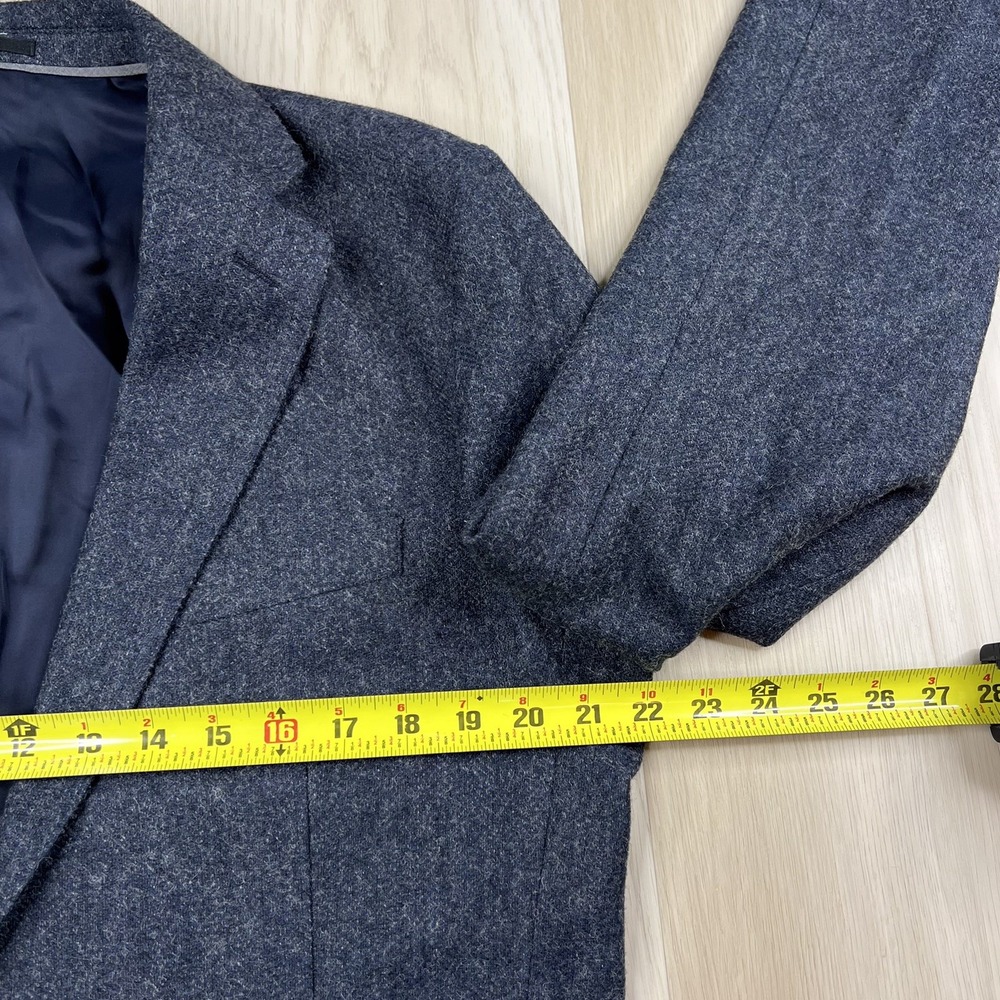 J.Crew Ludlow Slim-fit Unstructured Blazer in English Wool-Cotton Size 42L Blue - Picture 10 of 14